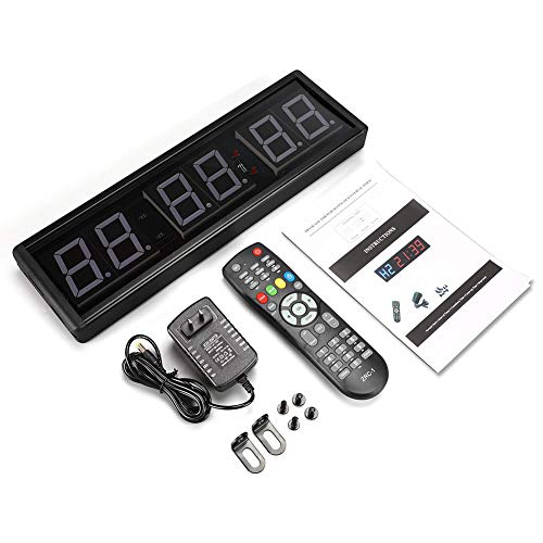 Seesii LED Interval Timer Gym Timer with Remote, 2.3