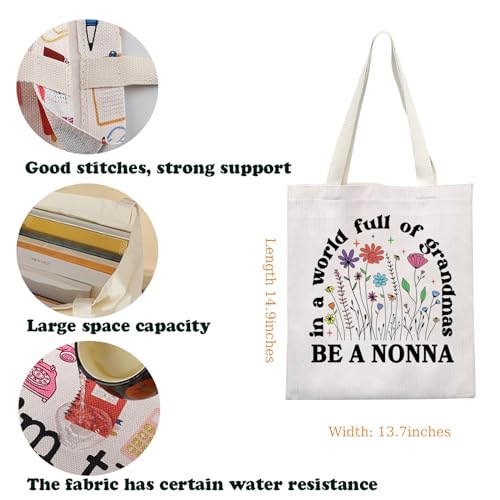 Bolso tipo tote KUIYAI NONNA, regalo ideal para abuela, mamá o futura abuela, para Día de la Madre miniatura 4