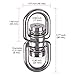 SELEWARE Bearing Swing Swivel, 360° Rotational Device Hanging Accessory for Web Tree Swing, Hammock Chair, Climbing Rope, Aerial Yoga, Kids Swing Swivel,Hold Up to 1200LB