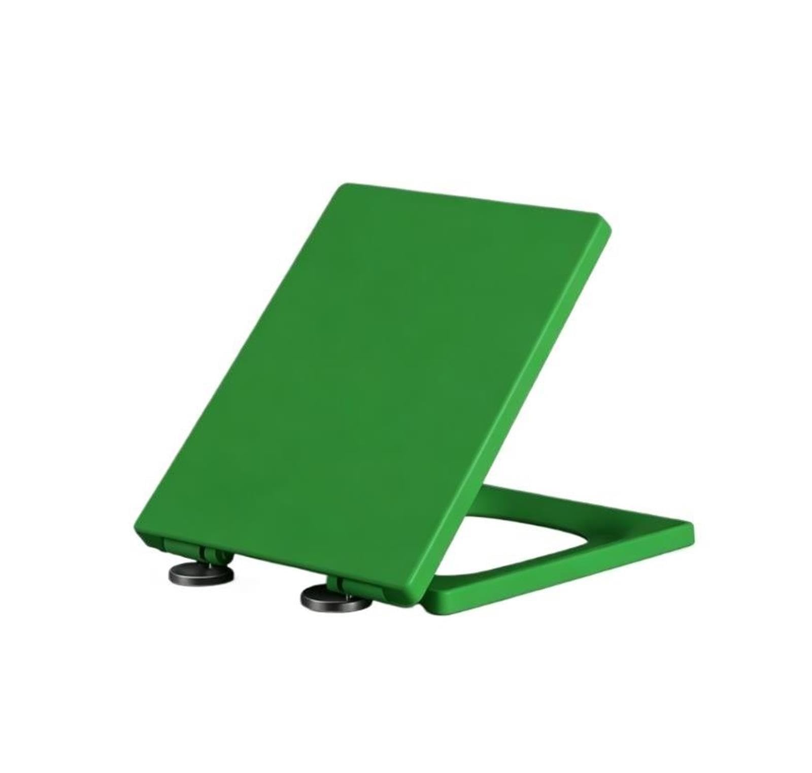 Asiento de Inodoro Rectangular con Cierre Suave y liberación rápida
