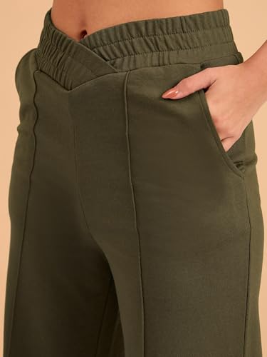 Image of barcino Black Terry V-Shape Waistband Track Pants