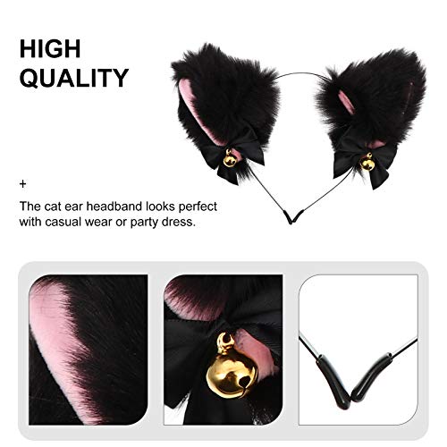 Amosfun Falsa Orelhas de Animais Tiara Fofa Raposa Lobo Urso Gato Orelhas de Cachorro Aro de Cabelo