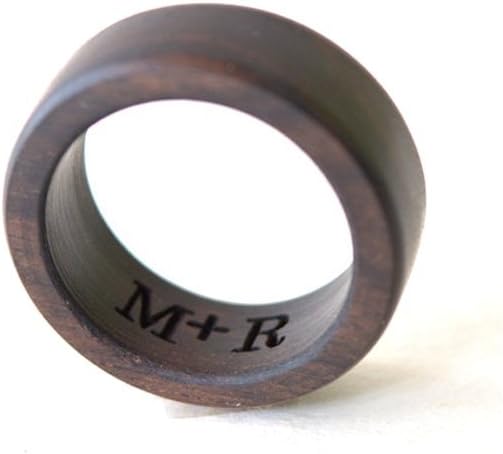 Ebony Wood Ring, Mens Wedding Band, Brown Ebony Ring, Women Wedding Ring, Wedding Ring, Unisex Ring, Wooden Wedding Jewelry, Ebony Jewelry, Holiday Gift
