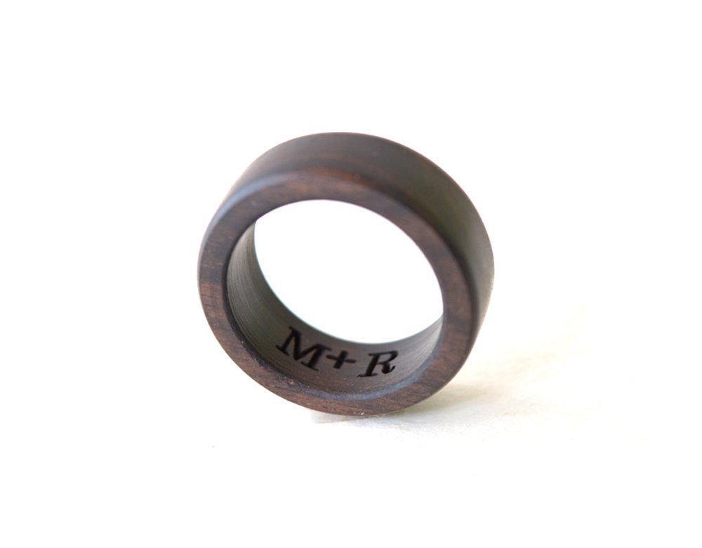 Ebony Wood Ring, Mens Wedding Band, Brown Ebony Ring, Women Wedding Ring, Wedding Ring, Unisex Ring, Wooden Wedding Jewelry, Ebony Jewelry, Holiday Gift