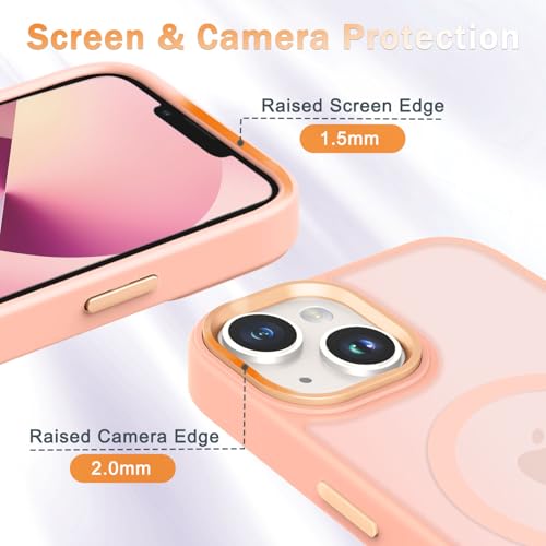 Image of YENAPOON for iPhone 14 Case, iPhone 13 Case, Matte Magnetic Case, Pink