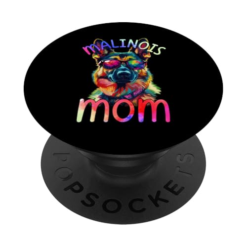 Belgium Malinois Lovers Pop Art Mujeres Bélgica Malinois Mom PopSockets PopGrip Intercambiable