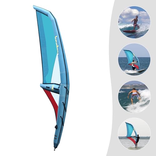 image for WpozJURf Paddle Board Sail,Inflatable Sailing Sail, Blue and Red, Ox C