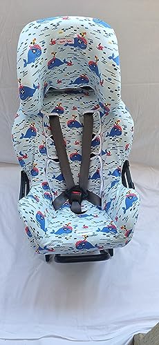 Housse compatible avec Klippan Kiss 2 et Plus Moon-bebe, coton bleu doux