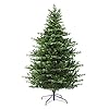 eveXmas 180 cm Kunstkerstboom, dennenboom Hagen realistische groen, 812 takken PE + PVC punten, inclusief metalen standaard
