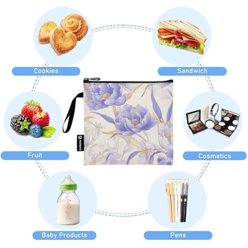 Pack de 3 Bolsas Reutilizables para Snacks y Sándwiches miniatura 5