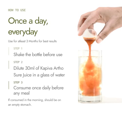 Image of Kapiva Ayurveda Artho Sure Juice, 1 Liter | Joint Pain Relief | Ashwagandha, Rasna, Kutki, Guduchi And Other Herbs