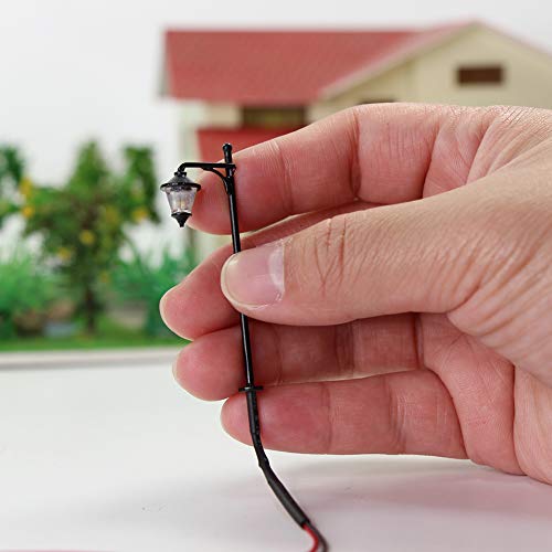 Lym11 10 Pcs Model Railway Led Lamppost Lamps Street Lgihts N Scale 5Cm 1.97Inch 3V New #TOP4