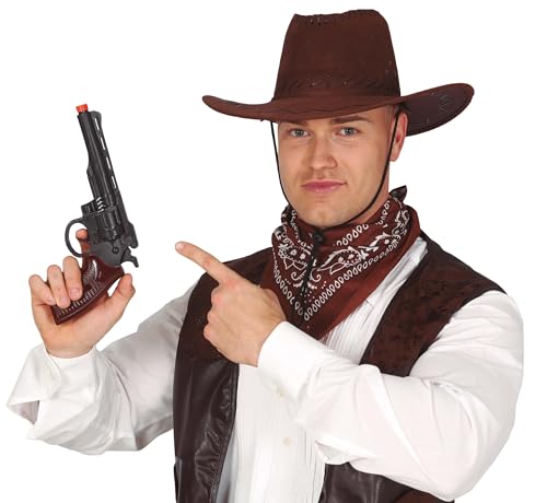 Fiestas Guirca Pistola Vaquero Negra 30 CMS