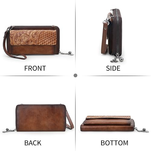 Image of Crossbody Bags For Women, Wristlet Wallet Phone Purse Shoulder handbags Multi-Function Small Clutch Card Holder