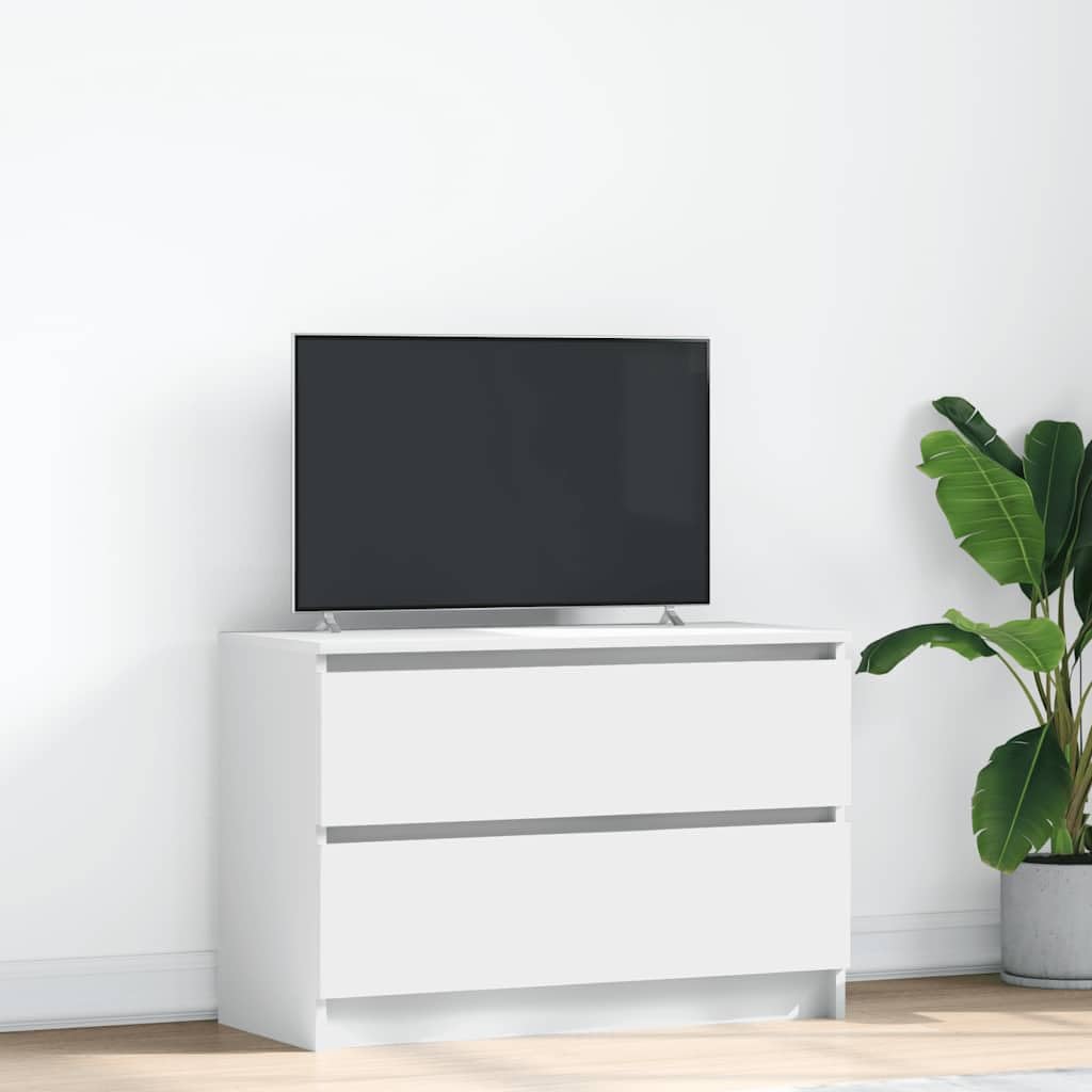 vidaXL Mobile Porta TV Bianco 80x35x54 cm in Legno Multistrato