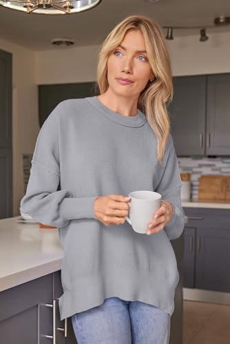 Image of EFAN Womens Oversized Sweaters Batwing Sleeve 2026 Fall Fashion Outfits | Trendy Chunky Knit Pullover, Slouchy Fit Clothes, Cozy Layering Essentials, Cute Winter Clothing, Comfy Casual Daily Wear