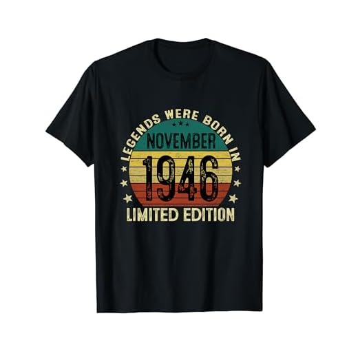 Clásico 1946 Vintage 1946 Las Leyendas Nacen Noviembre 1946 Camiseta