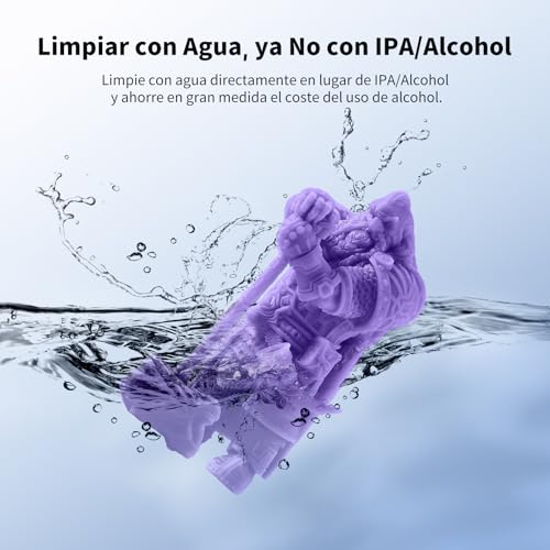 Resina 3D Lavable con Agua de ANYCUBIC 1000g Morado - Fernando Cortés