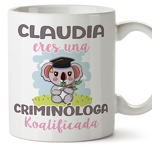 MUGFFINS Tazas Personalizadas para CRIMINÓLOGA - En Español -