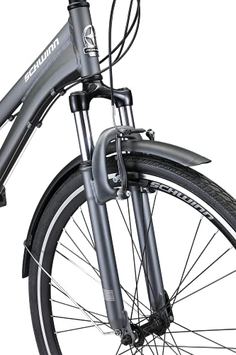 image for Schwinn Discover 2 Hybrid Bike, 700c Mens and Womens Bike, 21-Speed Hy