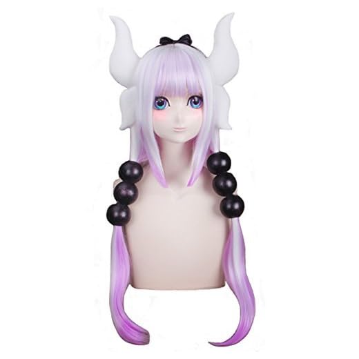 Ainiel Women's Anime Cosplay Wigs with Accessories Headband Tails for Halloween Cosplay