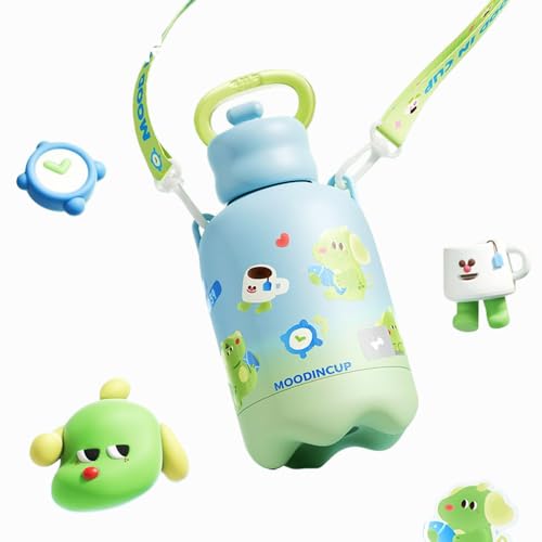 ����500ml�q�� �R�t�� �w�Z�p �q�ǂ��p���� 316�X�e�����X�^�󒆋�\�� ��M�ێ� �z�Ǖt�� �����t�� �����b�N�X�g���b�v�t�� �q�ǂ��p���|�b�g �c�t�� ���ł����p 600ml (�ł���)