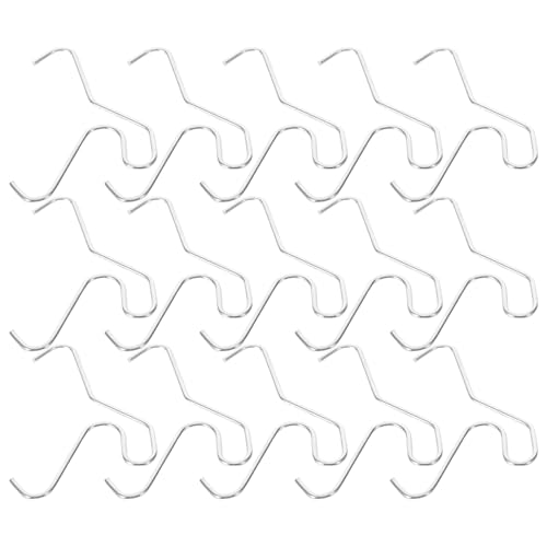 LALADEFIEE 20stücke Wandhaken aus Edelstahl Mauerwerksbefestigung ohne Bohren für Innen und Außenbereich Robuste Haken für Ziegelwände Vielseitige Anwendung für Dekoration und Praxis