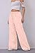 MISSACTIVER Women Drawstring Striped Pants Loose Wide Leg Trousers Casual Low Waist Pants Comfy Lounge Pants with Pockets Pink
