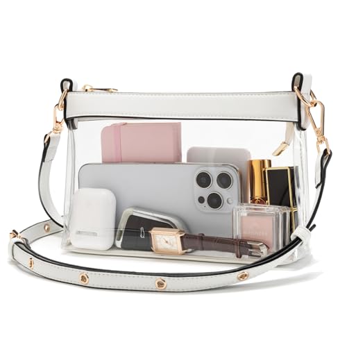Image of Wuflyover Clear Bag for Stadium Events, Clear Purse for Women