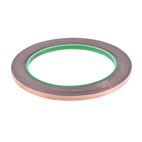 Image of Copper Foil Tape Conductive Adhesive Double Sided, [for EMI Shielding, Stained Glass, Paper Circuits, Grounding] - 3 /16 inch /66ft