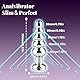 AMAZBEE Anal Plugs Analvibratoren für Mann 10 Vibrationsmodi Frauen-Sexs Spielzeug mit Drahtloser Fernbedienung Prostata Massagegerät Vibrator Analkette aus Metall Dildo Vibrator (5 Beads)