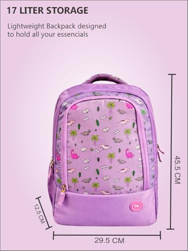 Image of PB Pearlbags 18L Printed Casual Backpack,3 Compartment,Premium Fabric,Water Resistant Anti Theft,School & College Bag for Boys and Girls,Office & Travel Bag for Men and Women,45X30X13 Cms