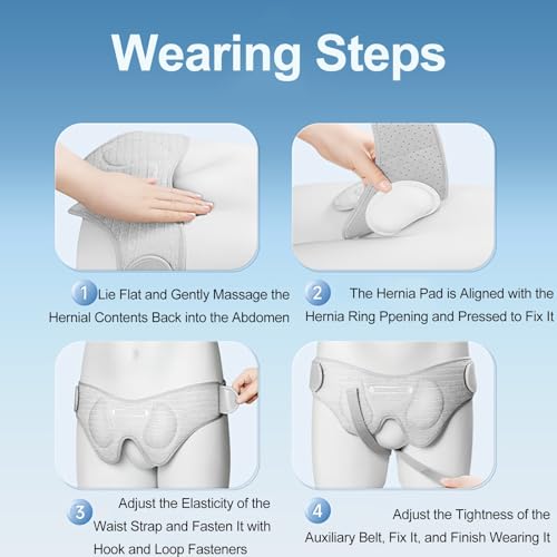 Faja para Hernia Inguinal con Almohadillas Ajustables Talla S miniatura 7