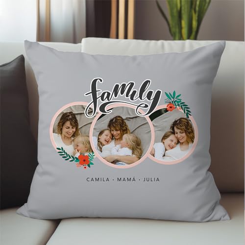 Prenda Dia Dos Namorados Cojín Personalizado Con Foto 'Te Amo