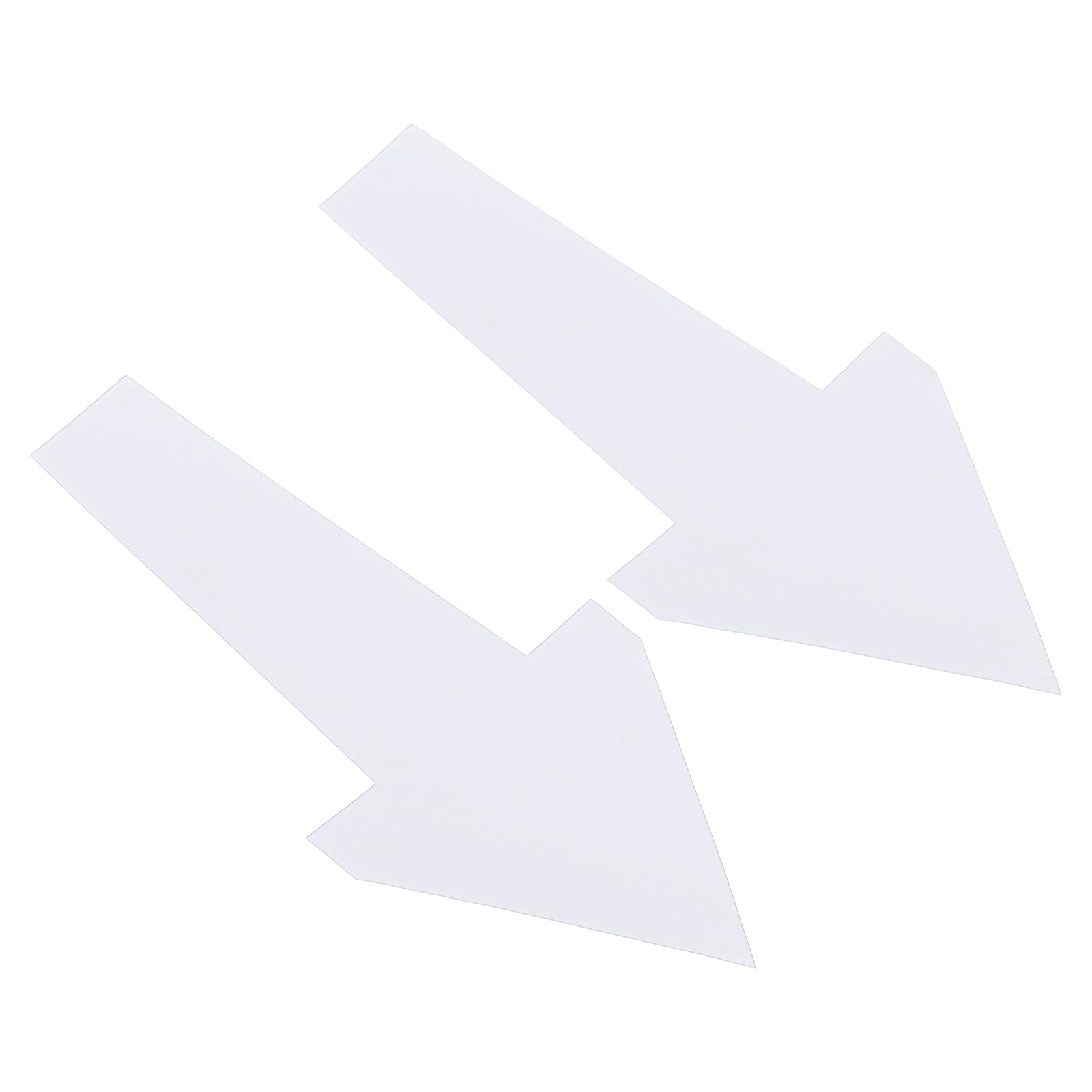 PATIKIL 8" x 4" Arrow Sticker, 20 Pcs PVC Removable Self Adhesive Waterproof Floor Decal Wall Marking Arrow Sign for Road Instructions, White