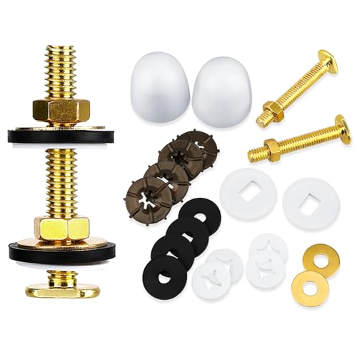 Solid Brass Toilet Floor Bolt Kit