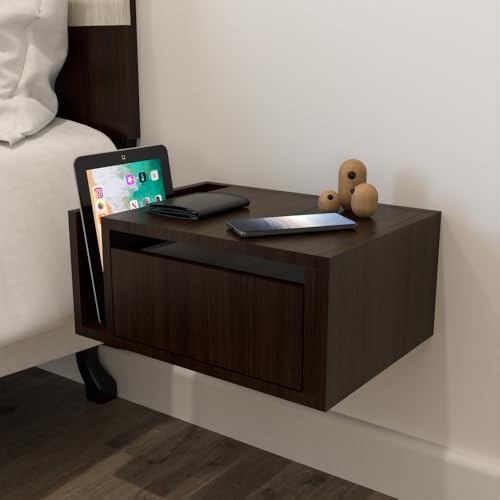 Catálogo de Buro Chocolate , listamos los 10 mejores. 48 SOBRIO STUDIO Buro Flotante Umea con revistero (Chocolate)