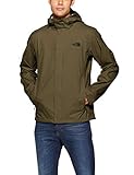 The North Face Men’s Venture 2 Waterproof Hooded Rain Jacket, New Taupe Green/TNF Black, Large