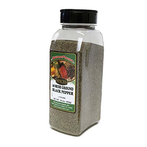 The Sausage Maker - Ground Black Pepper, Table, 28 Mesh, 16 Oz.