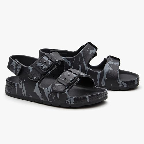 Image of EasyStar Boys and Girls Lightweight Dual-Adjustable Sandal Buckles With Hook and Loop Heel Closure