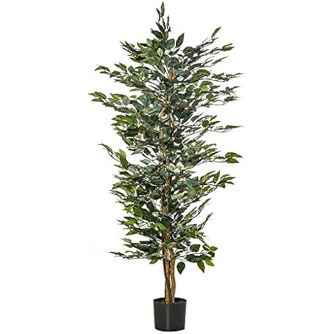 HOMCOM Ficus Artificiel 1,5 m Cover