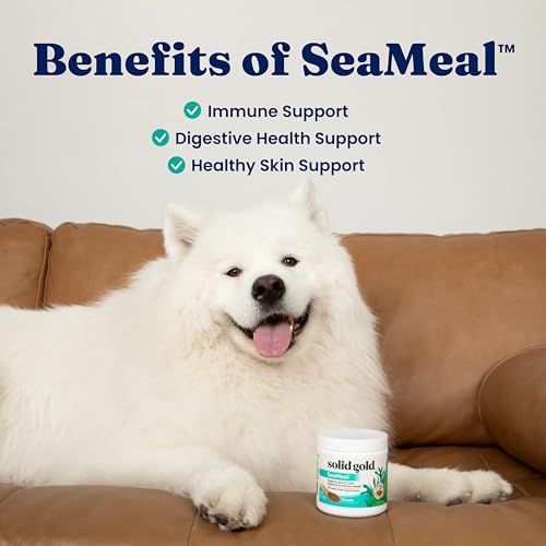 Solid Gold Dog & Cat Multivitamin Powder, Omega 3 & Kelp, Skin & Coat, 5oz - Image 4