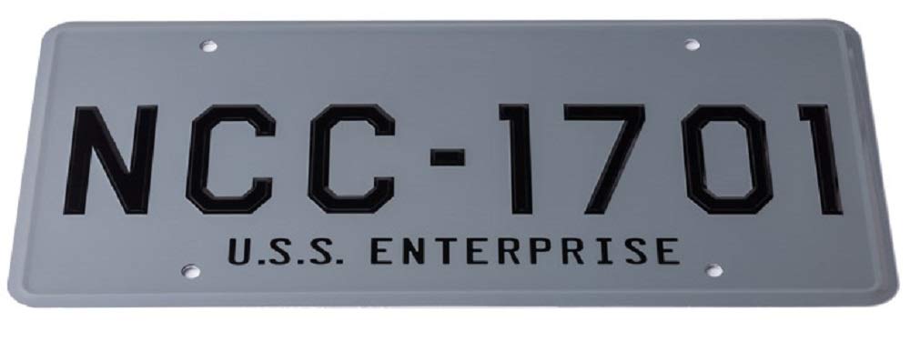 ASVP SHOP Star Trek – USS Enterprise ncc-1701 – Metallo marcatura Replica Targa