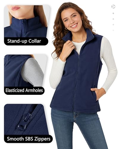 Chaleco de forro polar para mujer con bolsillos Outdoor Ventures 5