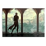Dragon Dread Wolf Inquisition Age Solas Fenharel Elf Fantasy Arlathan Poster For Home Decor