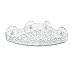 Produktbild WENKO 20590100 Universalablage Blumen Transparent groß, Kunststoff, 25.5 x 6 x 19 cm, Transparent