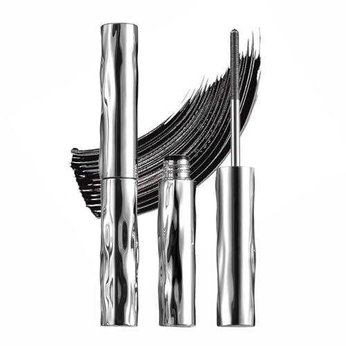 2PCS Iron Wand Tubing Mascara, magnetic mascara, 3D Metal Brush Waterproof Quick-Dry Formula, Liquid Lash Extensions Effect, Long-Lasting Volume & Curl, No Flaking Clumping, Bold Black