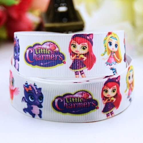 STORE99® 7/8" 22mm Little charmers Beautiful Girls Printed grosgrain ribbon party decoration sewing supplies OEM 10 Yards X-00443