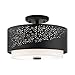 Livex Lighting Noria 3 Light Black Ceiling Mount