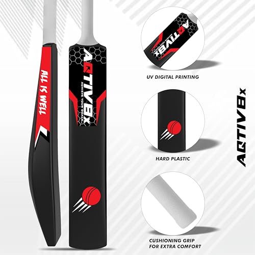 Image of Plastic Bat, Hard Plastic Cricket Bat, Tennis Cricket Bat, Turf Tennis Bat Lightweight